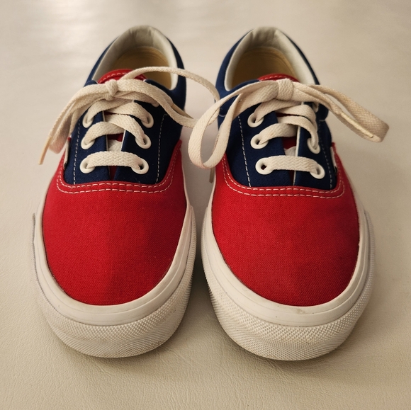 Vans Era skateboard shoes (BMX Checkerboard ) true blue/ red - Picture 3 of 8
